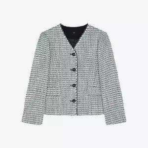 [SI](의정부점)브이넥 트위드 자켓 (SSMJJAB21070) (SSMJJ21070)