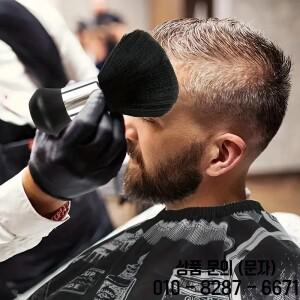 2/3pcs 세트 이발사 랩 목 먼지 떨이와 방수 헤어 커팅 케이프 전문 살롱 미용 가운 브러쉬