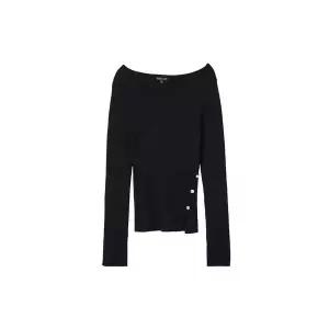 [LAP](센텀시티점)언발 슬림 단추 트임 니트 AS1KH264