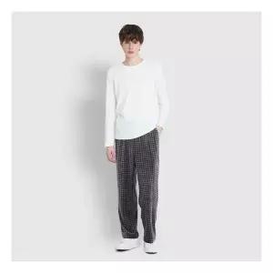 JAJU/자주 남 밍크 플리스 파자마 팬츠_라이트 그레이