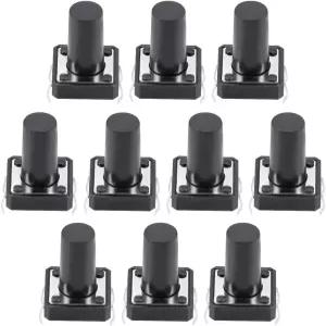 uxcell 12x12x15mm 패널 미니/마이크로/소형 PCB 순간 촉각 촉감 푸시 버튼 스위치 DIP 10PCS