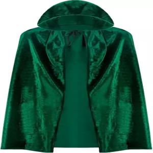 카쿠나노 후드 망토 성인 틴 벨벳 할로윈 뱀파이어 마녀 남녀 코스프레 의상