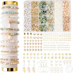 자일리즈 주얼리 제작 용품 키트 불규칙한 천연 돌을 위한 구슬과 DIY 공예 팔찌 목걸이 귀걸이 아마존