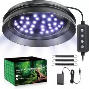 디밍이 있는 파충류를 위한 UVB 조명 수염 용 도마뱀 거북이를 LED 전구 고정 장치 열대 및 사막 탱크