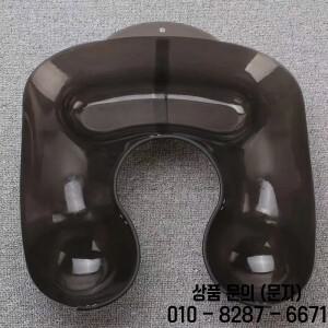 살롱 미용사를위한 블랙 넥 트레이 의학 비 유출  파마 헤어 컬러링 숄더 워터 싱크