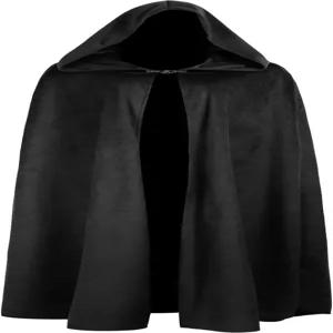 롱 할로윈 중세 의상 르네상스 망토와 후드가 달린 긴 성인 남녀