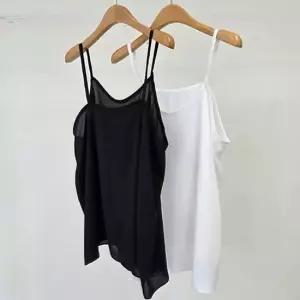 빅사이즈끈나시 U170L503 심플무지이너탑블라우스 LT