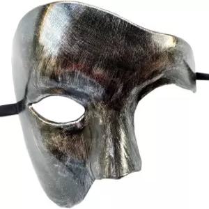 쿨와이프 가면극의 빈티지 팬텀 원 드 하프 페이스 코스튬