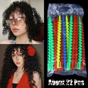 플라스틱 나선형 파마 무열 헤어 컬러 여성 곱슬 머리 없음 콜드 바 이발사 스타일링 도구