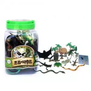 피규어 파충류 키즈인 조류 장난감 오리 악어 세트 부드러운동물 뱀 [m7C49CB]