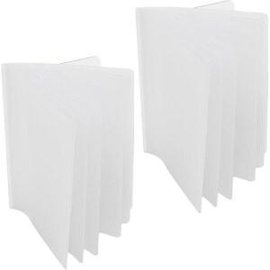 지갑 세트 2개의 투명 프리미엄 품질 삽입 (트리폴드 6페이지)