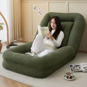 1인용 빈백소파 미니쇼파 집순이 등받이 접이식 좌식 의자 빈백