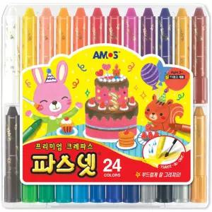 학용품세트 크레파스 크레용 유치원 어린이집 사무 부드러운 24색 [m8A8716]