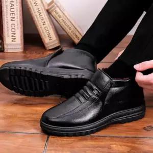 [라일리] Rly 남성 겨울 따뜻한 털안감 방한 로퍼 구두 털 워