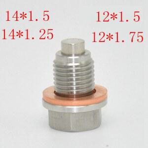 스테인레스 스틸 엔진 마그네틱 오일 드레인 75 16 너트 24 20 나사 M12 25 14 플러그 볼트 18 섬프