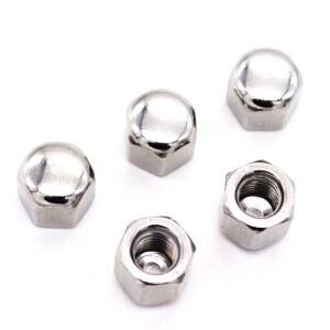 10PC M3 M4 M5 M6 M8 육각형 DIN917 짧은 M10 304 블라인드 M16 A2 스테인레스 낮은 커버 M12 너트 육각 스틸 얇은 M14