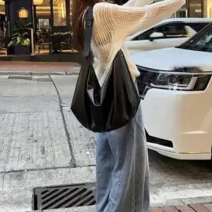 여성핸드백 로아비 여성 빅 숄더백 만두백 크로스백 PU 보부상