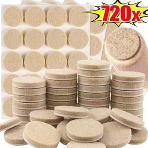 720/45pcs 두꺼운 펠트 의자 다리 패드 바닥 스크래치 보호기 매트 미끄럼 방지 자체 접착 가구 테이블 커버
