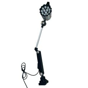 [미국배송] 12W LED 작업 조명 24V IP68 조절 가능한 알루미늄 합금 산업용 조명 선반 CNC 밀링 머신 드릴링 머신 - 롱 암(12)