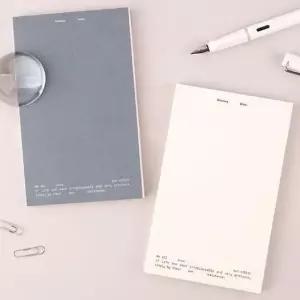 [문구/오피스] 감성 중철 라인 미니 노트 1P 만년필 필기 유선 공책