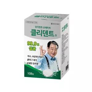 동아제약 클리덴트 정 틀니 세정제, 108개입 1개