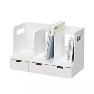 3단 책장 화이트 책 수납 가구 실내 인테리어