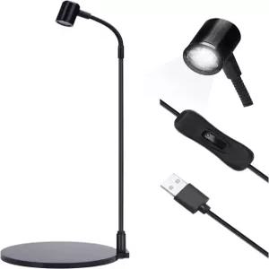 올트라만 LED 수족관 조명 360 베타 어항 화분 다육식물 미니어처 풍경을 위한 블랙 베이스 보드가 장착된