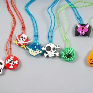 조카용할로윈악세사리 빛목걸이장난감 4개세트