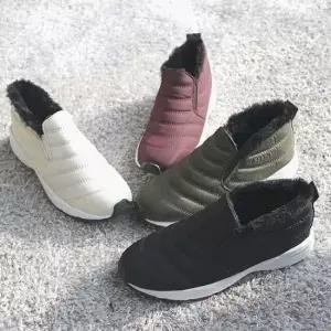 인기상품 국내제작 패딩슬립온 스니커즈 털부츠 방한화 여성용 [W27CDCF_260330]