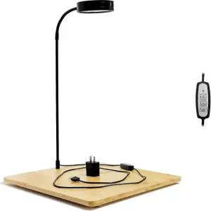 3갤런 미만 어항용 AREPK 수족관 조명 풀 스펙트럼 LED 타이머 자동 켜짐/꺼짐이 있는 베타 실내 식물 성장