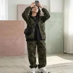 [라일리여성의류] Rly 여성 카모 스트릿룩 택티컬 후드집업 점퍼