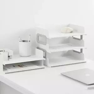 와이드 3단 다용도 플라스틱 트레이 서랍형 수납함 사무실 정리함