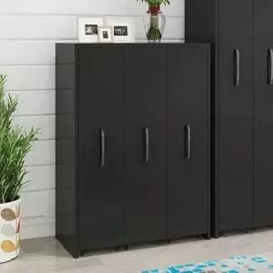 이동식 스탠드 팬트리 수납장 블랙