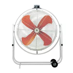 밀폐공간 바닥선풍기 풍속 550m 초대형팬 이동형 바퀴장착 신지남전자 강풍기