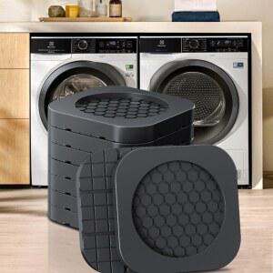 4개입 진동 방지 패드 가구 무소음 건조기 미끄럼 다리 범용 세탁기