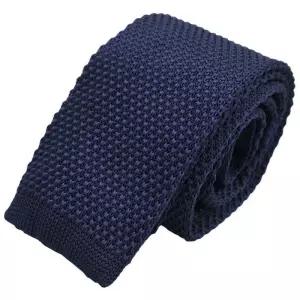 [엘르옴므][ELLE HOMME] 엘르옴므 니트넥타이-솔리드 네이비 5.5cm