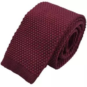 [엘르옴므][ELLE HOMME] 엘르옴므 니트넥타이-솔리드 와인 5.5cm