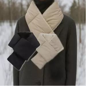 따뜻한 패딩 목도리 겨울 보온 스카프 머플러 패딩넥 워머 경량 방한 롱패딩