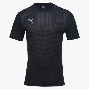 푸마 풋볼 유니폼 그래픽 티셔츠 블랙 기본티 기능성상의 등산티 깔끔한 편안하게입을수있는 아웃도어티