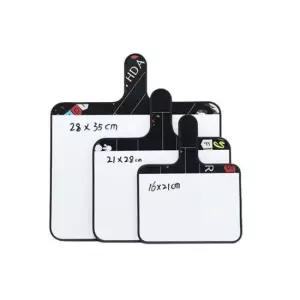 화이트보드판 손잡이 양면 화이트보드 정답판 미니보드 16x21CM