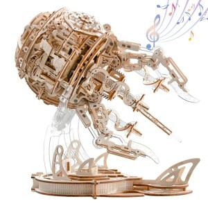 3D 나무 퍼즐, 퍼즐 모델 오로라 젤리피쉬 장난감 조립 키트, 남성 여성을 위한 DIY 공예 멋진 취미, 창의적인 선물