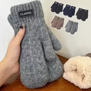 여자겨울장갑 남자 여자 추운 겨울 따뜻한 글러브모양 데일리 패션 꽈배기 도톰 털 안감 벙어리 장갑