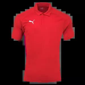 푸마 스포츠 에리형 남성 레드반팔티 데일리 아웃도어룩 기능성티셔츠 간편한운동 시원한티 편리한 등산티