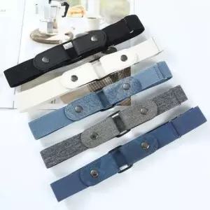 밴딩벨트 4컬러 스판 밴딩 노버클 히든벨트 허리 길이조절