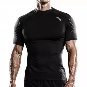 닥터스킨 컴프레션 헬스 타이츠 기능성스판티 반팔티 스포츠코디 통기성좋은 활력넘치는 편리한 운동티