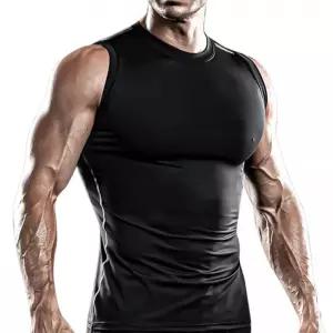 닥터스킨 컴프레션 기능성 남자 타이츠나시 트레이닝복상의 스포츠이너웨어 런닝티셔츠 민소매요가복