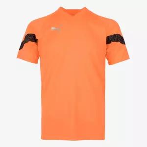 푸마 주황색 반팔 팀 유니폼 축구복 스포티한 활동성좋은 편안하게입을수있는 낚시티셔츠 깔끔한티 바캉스