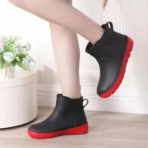 [라일리] Rly 여성 발목 숏 레인부츠 방수 단목 장화 장마철