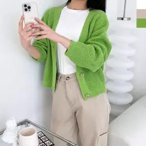 [라일리여성의류] Rly 니트 오버핏 니트롱 롱가디건 숄 롱 데일리 루즈