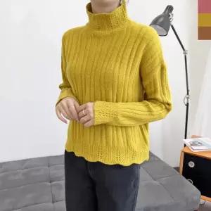 [라일리여성의류] Rly 골지 목폴라 캐쥬얼티 면스판 캐쥬얼 티셔츠 맨투